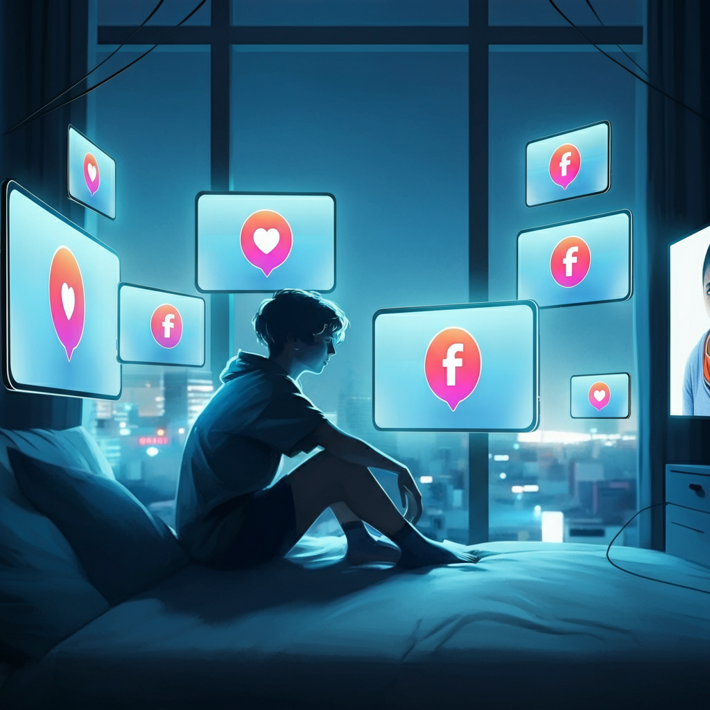 social media loneliness
